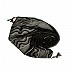 Wave design stripes hijab with two bold fringe's - Dark grey Wave design stripes hijab with two bold fringe's - Dark grey